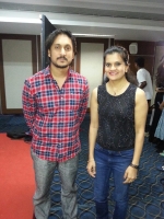 Chaitra h g with ajay rao