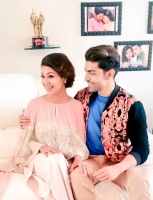 Debina bonnerjee with her husband gurmeet choudhary