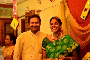 Sweekar agasthi's sister and brother in-law