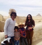Upendra with wife priyanka and children ayush and aishwarya